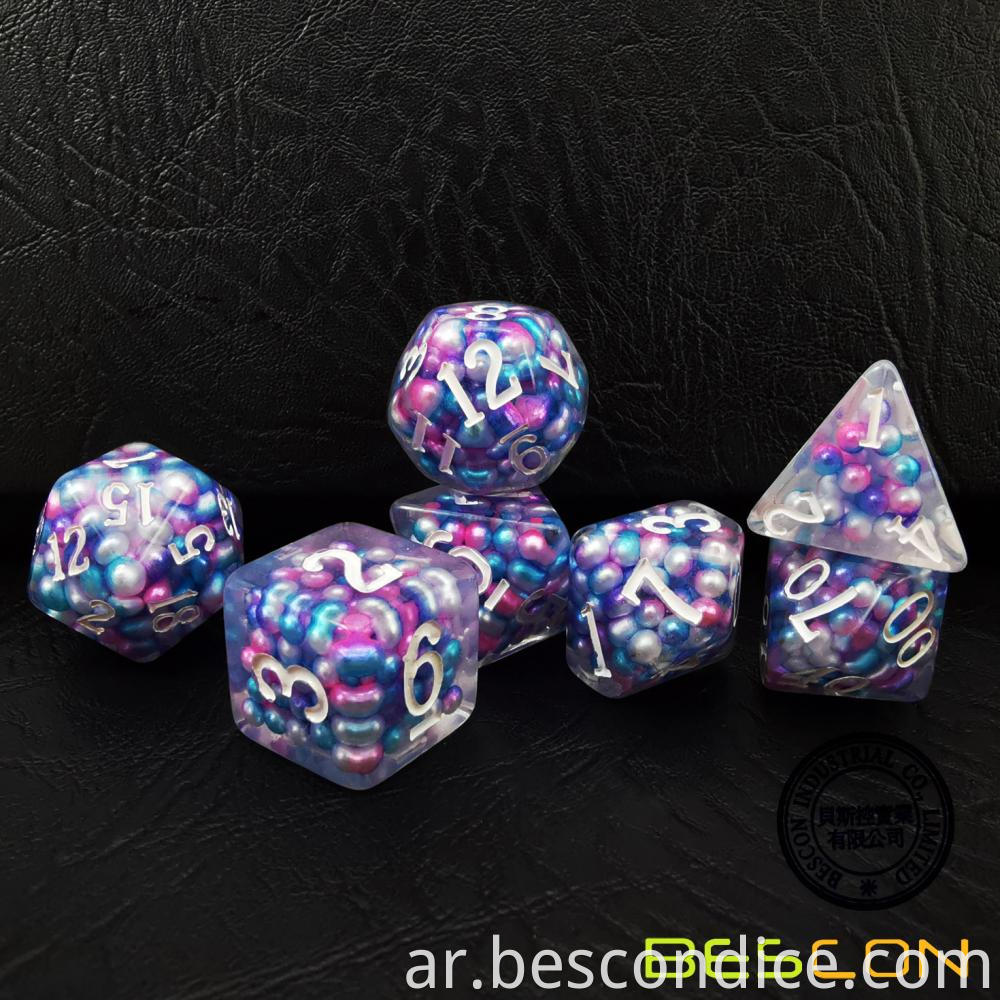 Peacock Pearl Dice For Roleplaying Dice Games 4